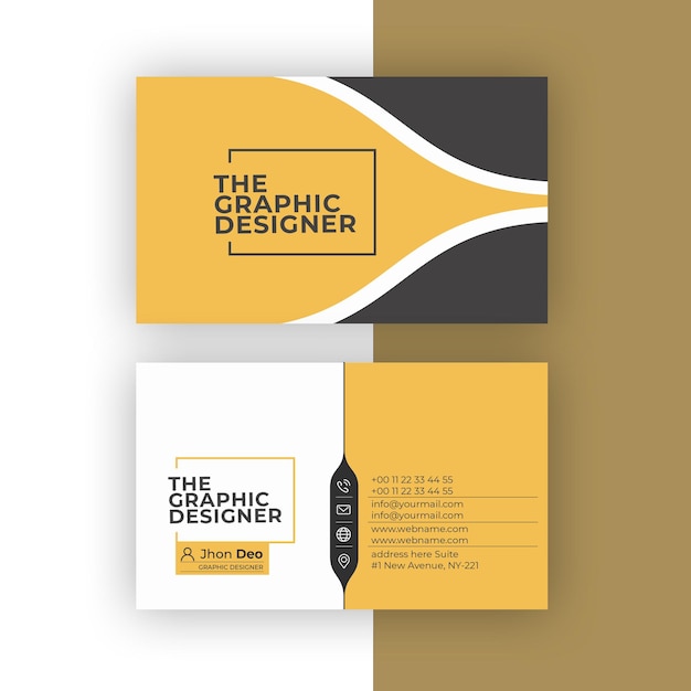 Vector business card set- creative and clean business card template.