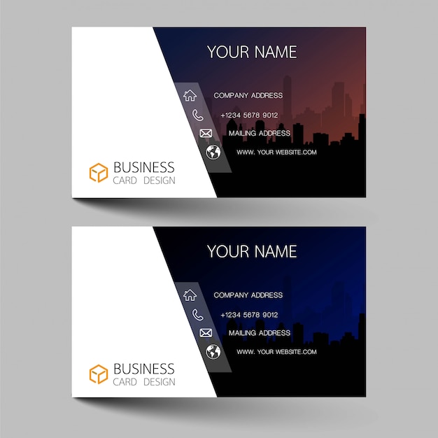 Business card set design