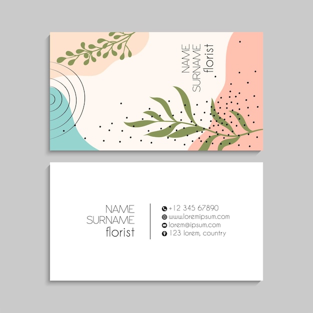 Business card set. vector illustration. eps10