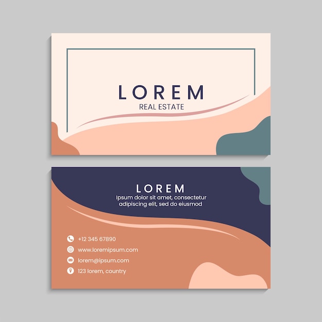 Business Card Set. Vector illustration. EPS10