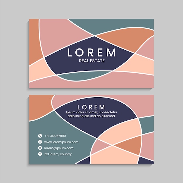 Business card set. vector illustration. eps10