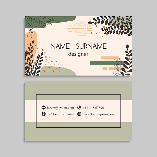 Business card set. vector illustration. eps10