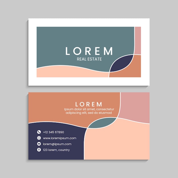 Business Card Set. Vector illustration. EPS10