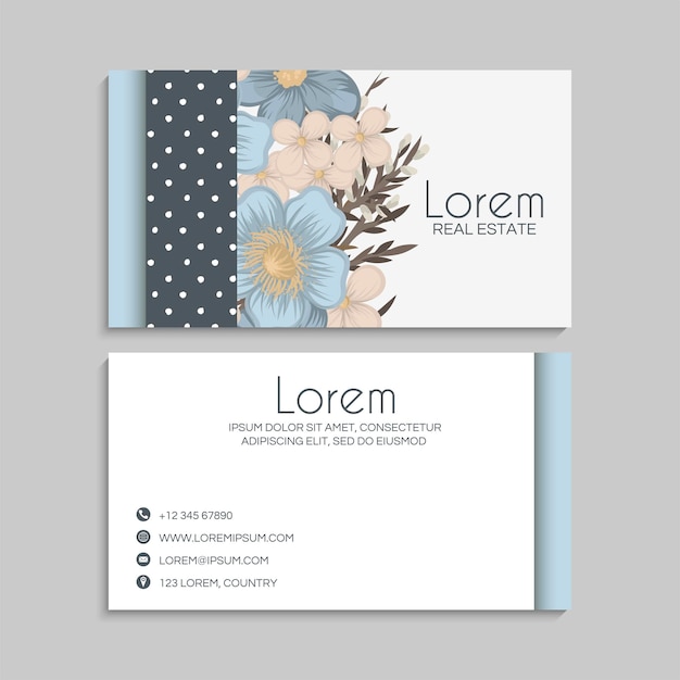 Vector business card set. vector illustration. eps10