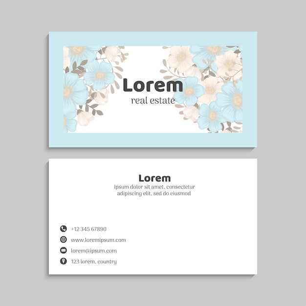 Business card set. vector illustration. eps10