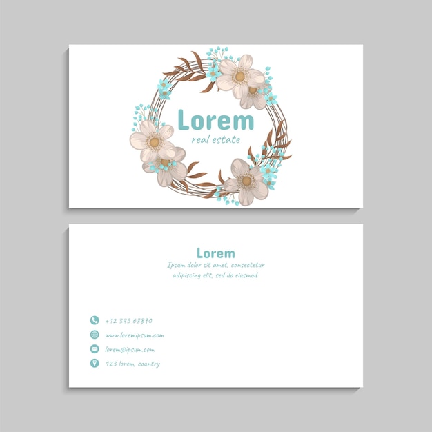 Vector business card set. vector illustration. eps10