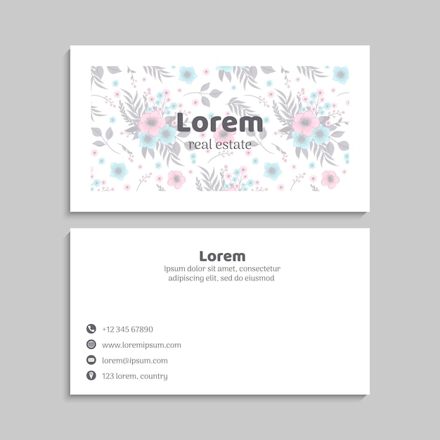 Vector business card set. vector illustration. eps10