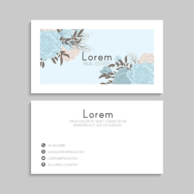 Business card set. vector illustration. eps10