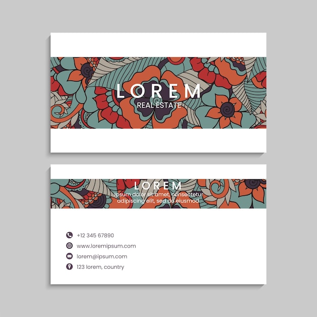 business card set. vector illustration. eps10