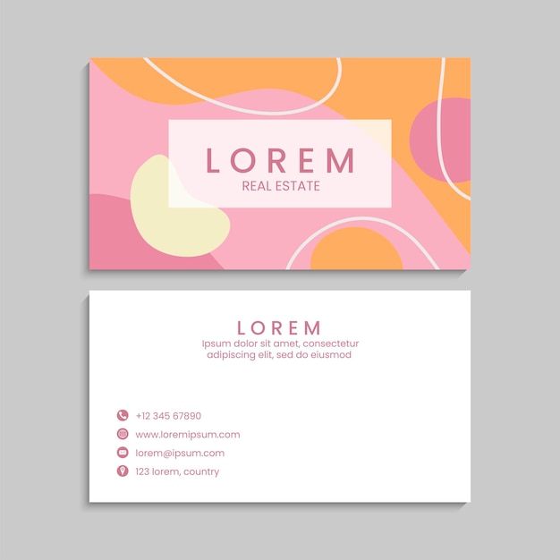 Business card set. vector illustration. eps10