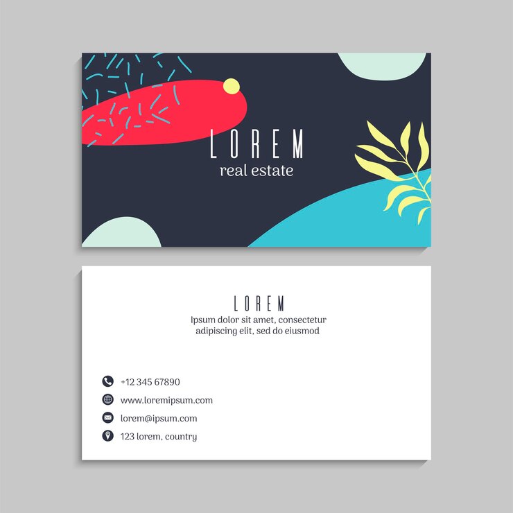 Vector business card set. vector illustration. eps10