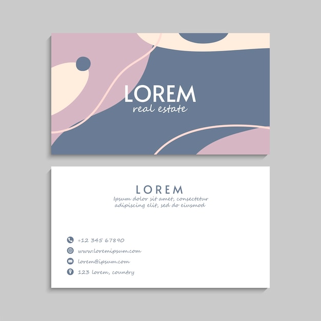 business card set. vector illustration. eps10