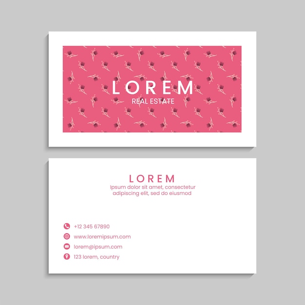 Business Card Set. Vector illustration. EPS10