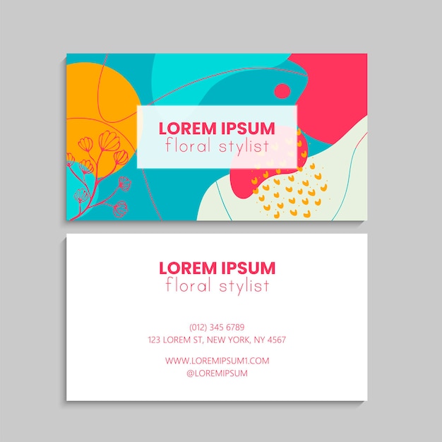 business card set. vector illustration. eps10