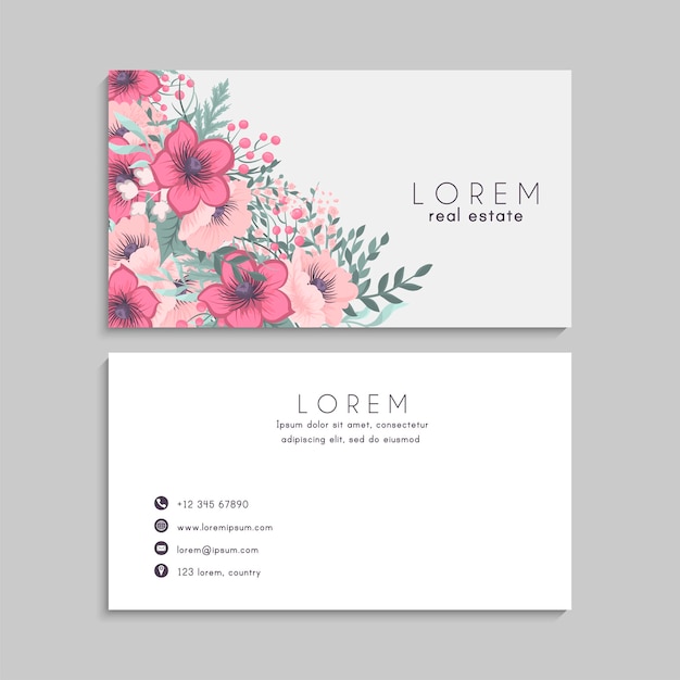 Business card set. vector illustration. eps10