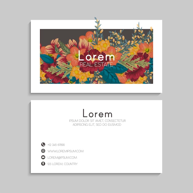 Vector business card set. vector illustration. eps10