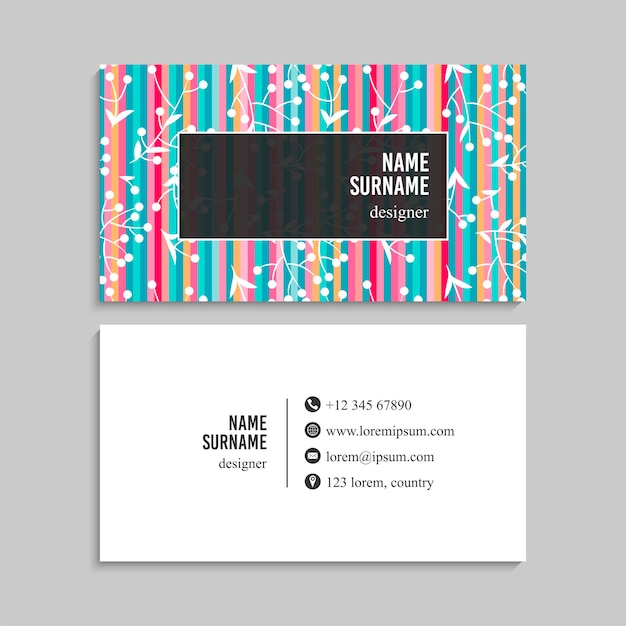 Business card set. vector illustration. eps10