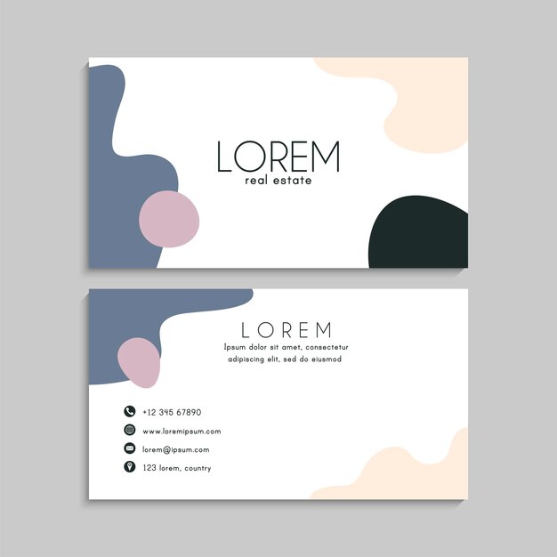 Business Card Set. Vector illustration. EPS10