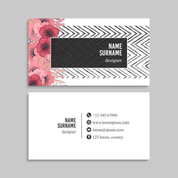 Vector business card set. vector illustration. eps10