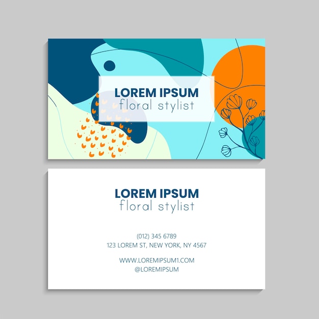 Business Card Set. Vector illustration. EPS10