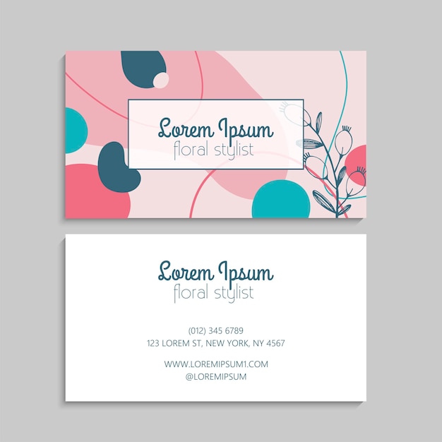 Business card set. vector illustration. eps10