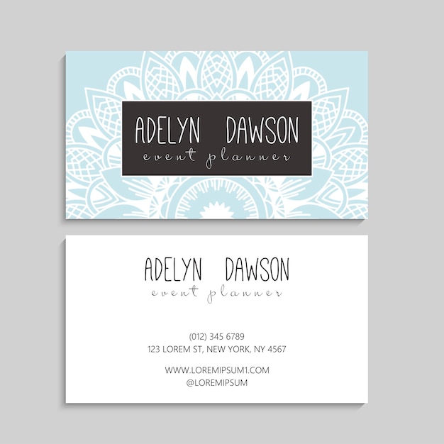 Vector business card set.