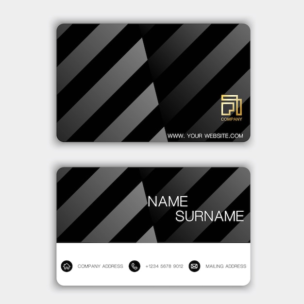 Vector business card set.