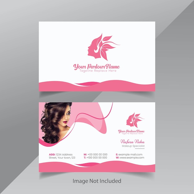 Vector business card for spa salon
