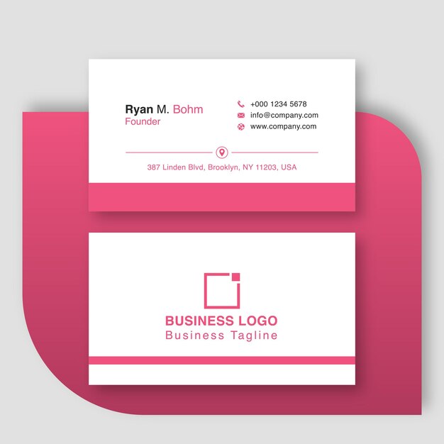 Vector business card template 127