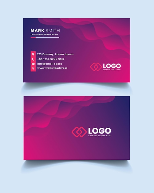 Business Card Template Abstract Buciness Card