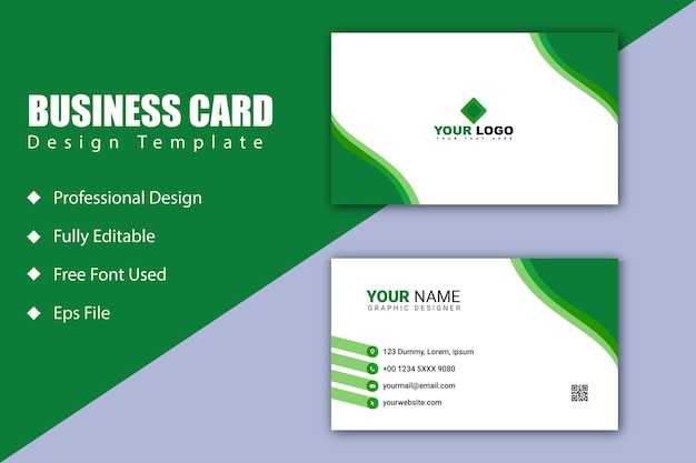 business card template banner