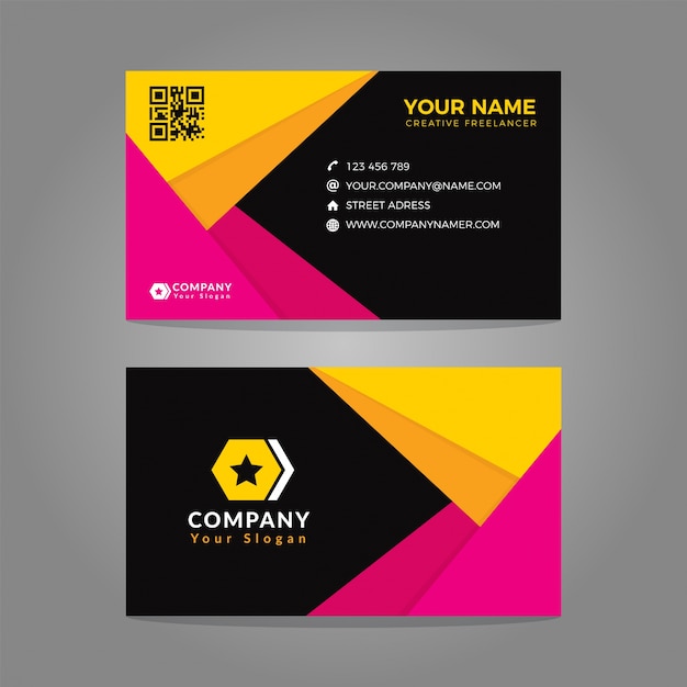 Business Card Template colour full