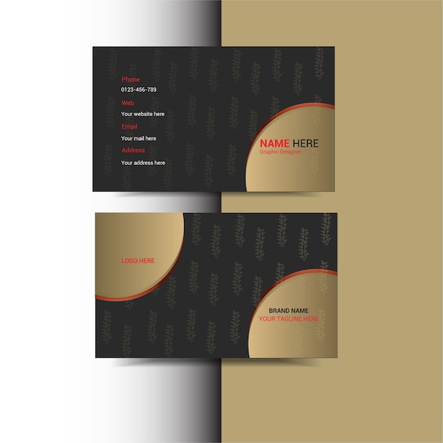 Business card template design for corporate world