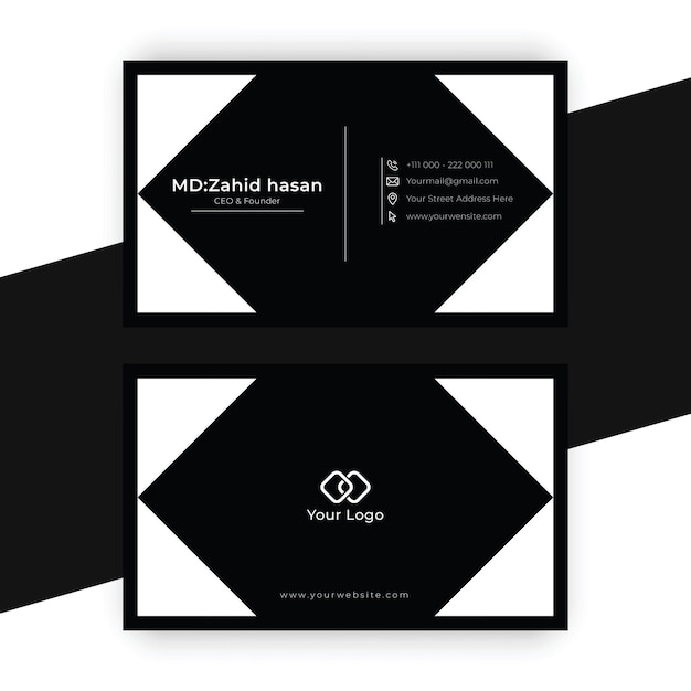 Business Card Template Design Creative Business Design Make Simple Design