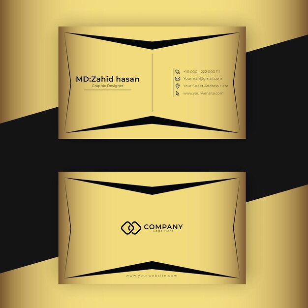 Vettore modello di business card design creative business design rendere semplice il design