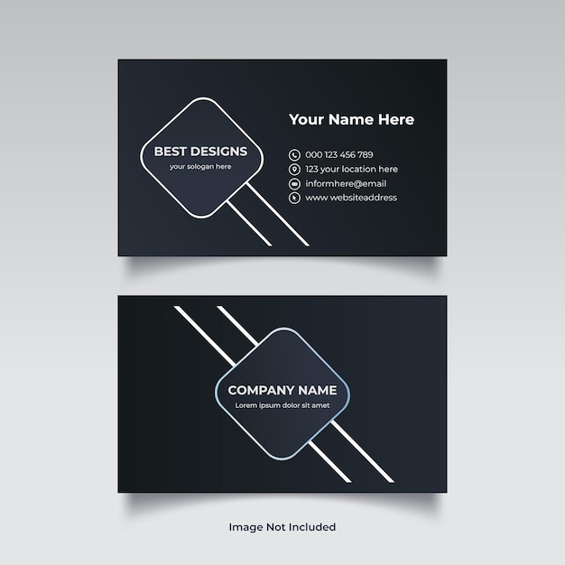 Business card template design and modern creative and clean business card template