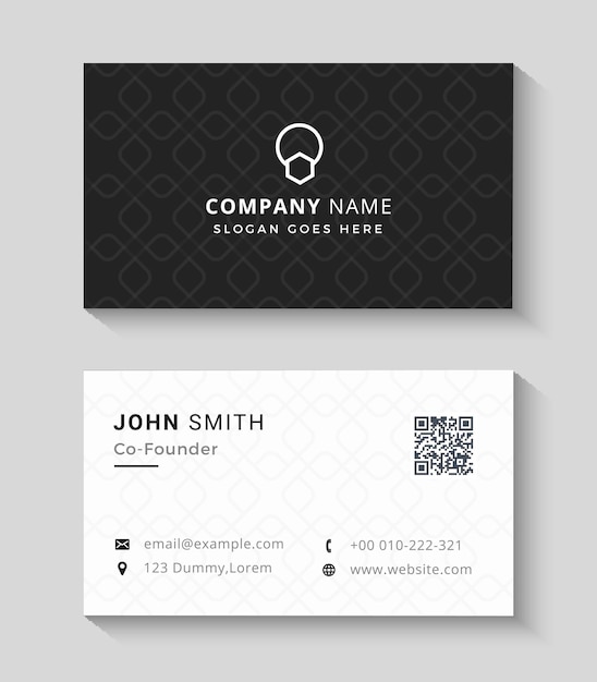 Business card template design Vector Illustration