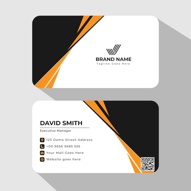 Vector business card template design