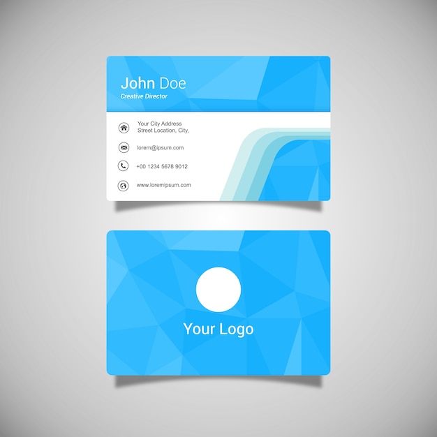 Vector business card template design