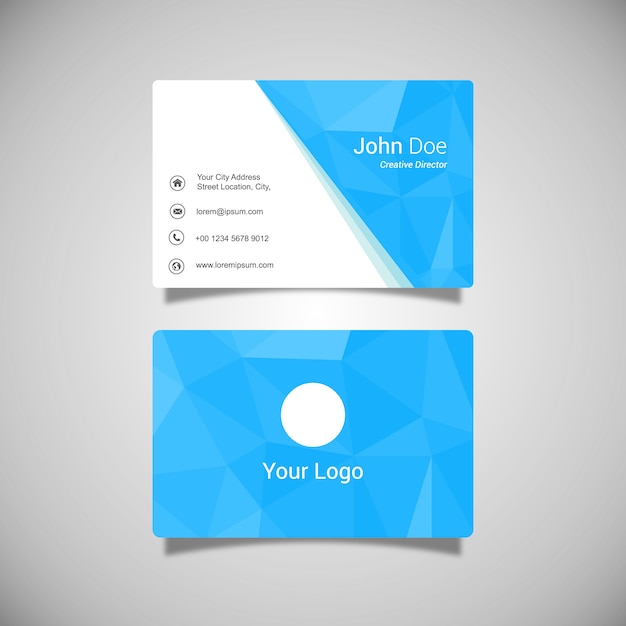 Business card template design