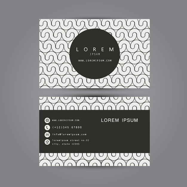 business card template design