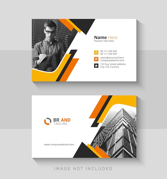 Vector business card template design