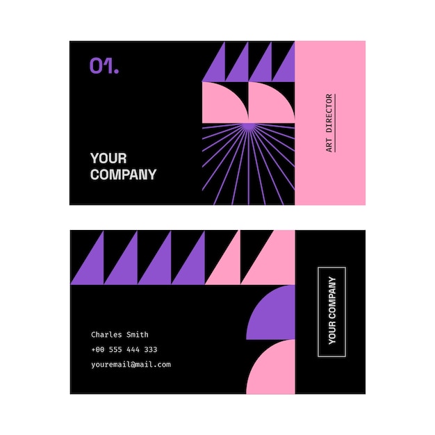 Business card template design