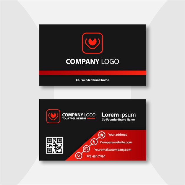 Business card template design