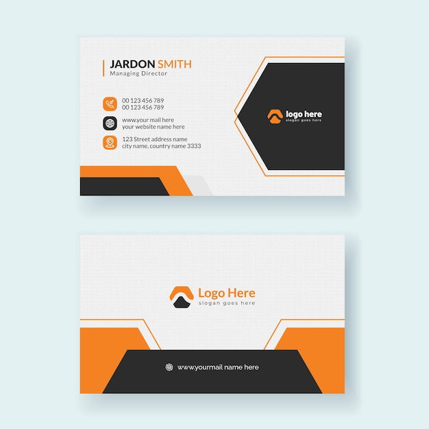 Business card template design