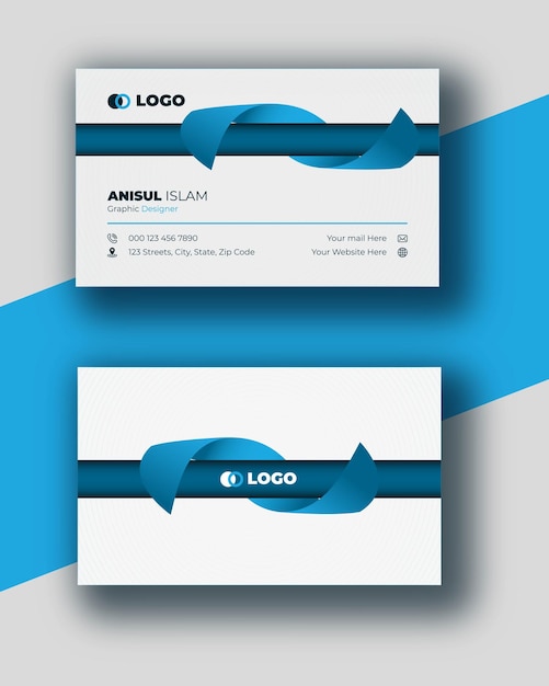 Vector business card template design