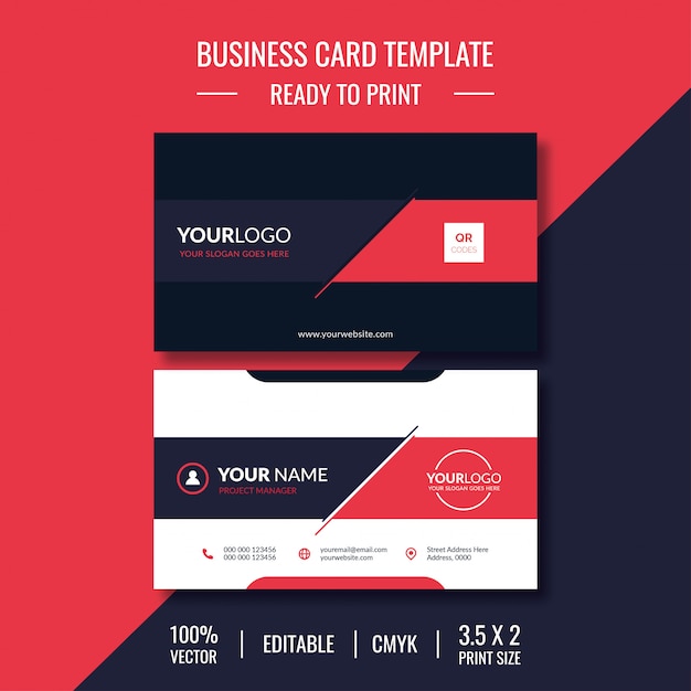 Business card template design