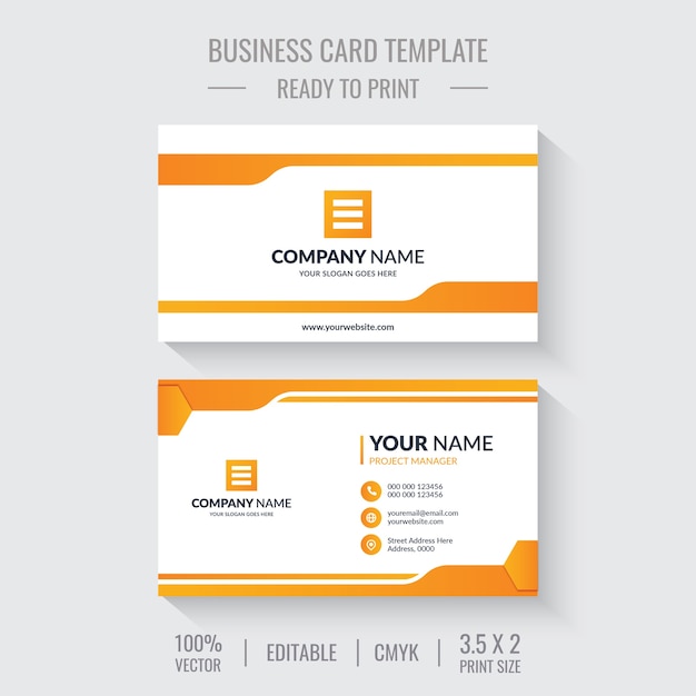 Business card template design