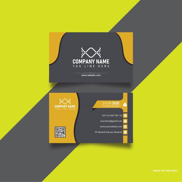 Vector business card template design