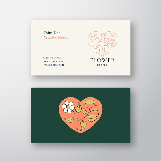 business card template for florist shop